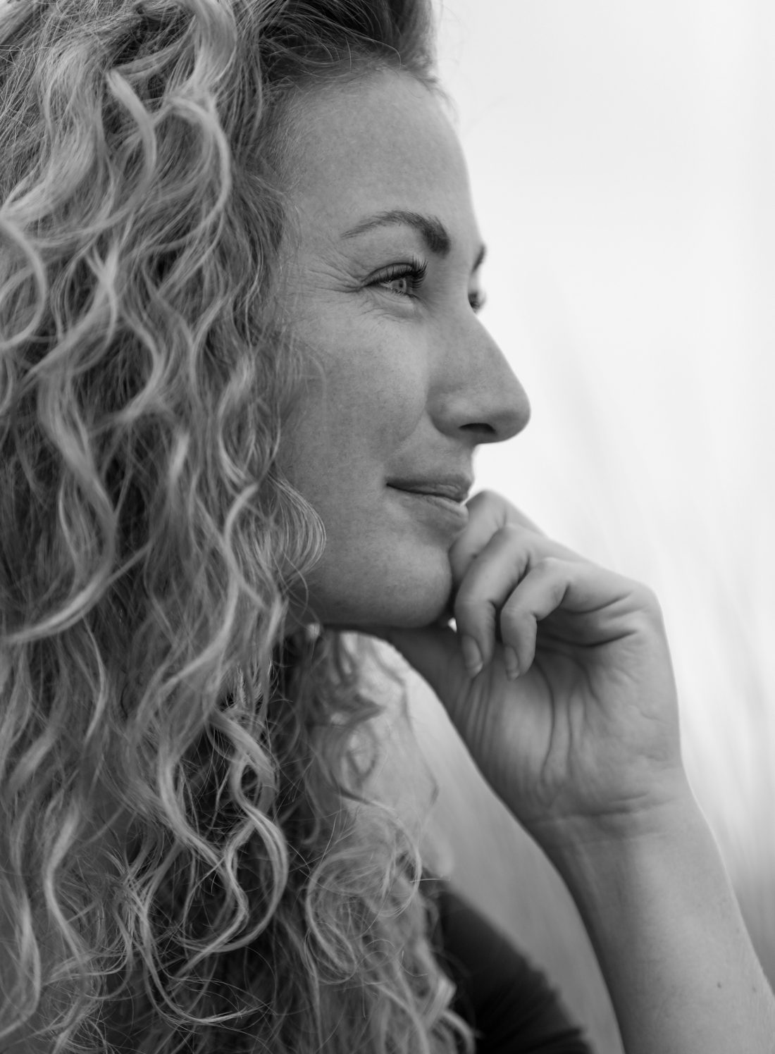 Vrouw in gedachten